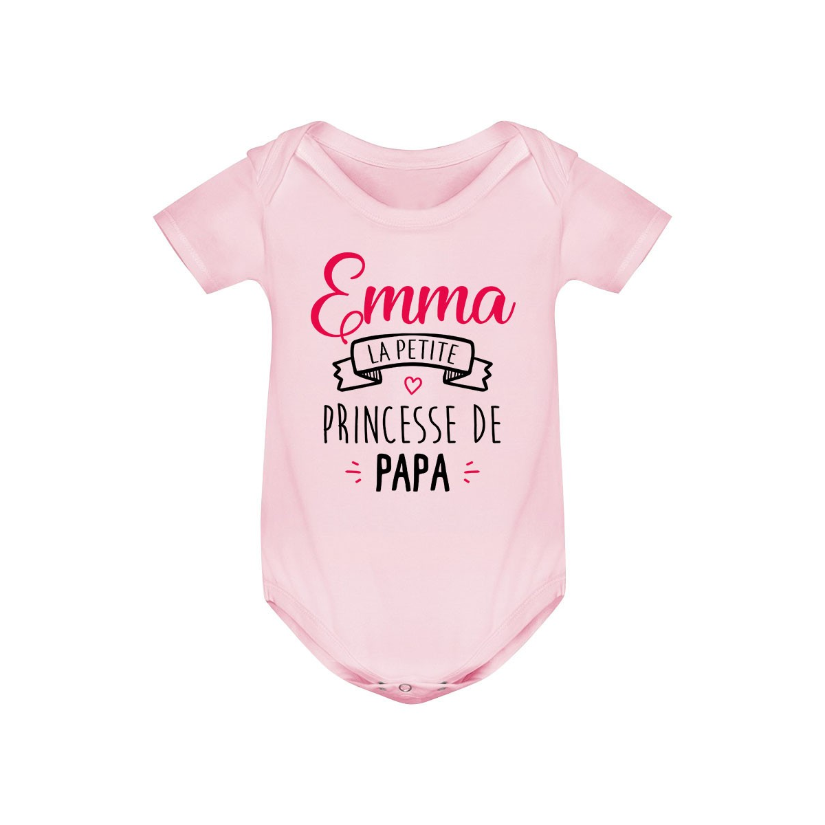 Body bébé personnalisé  Prénom  la petite princesse de papa