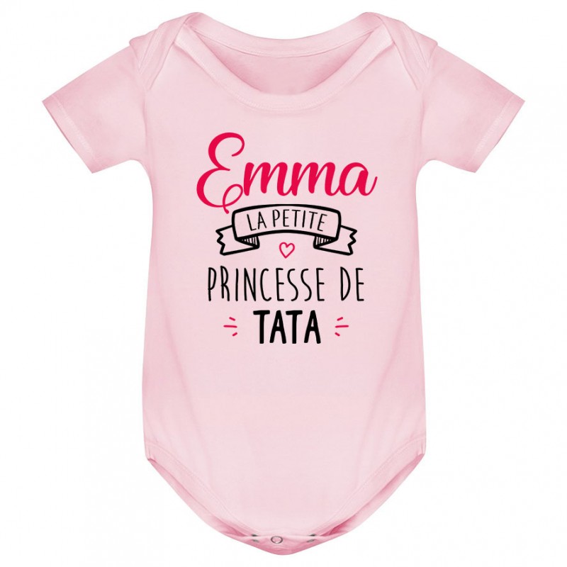 Body bébé personnalisé  Prénom  la petite princesse de tata