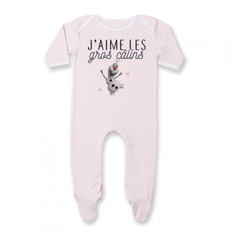 Pyjama bébé J'aime les gros câlins